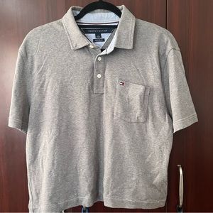 Tommy Hilfiger Gray Cropped Polo